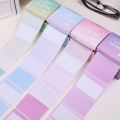 256Pcs/Box Creative Gradient Color Pull-out Sticky Notes Student Multi-functional Tearable N Times Stickers DIY Notebook Decor.