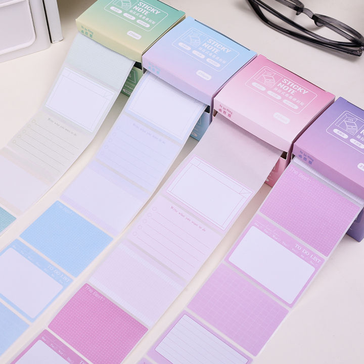 256Pcs/Box%20Creative%20Gradient%20Color%20Pull-out%20Sticky%20Notes%20Student%20Multi-functional%20Tearable%20N%20Times%20Stickers%20DIY%20Notebook%20Decor%20-%20Image%202