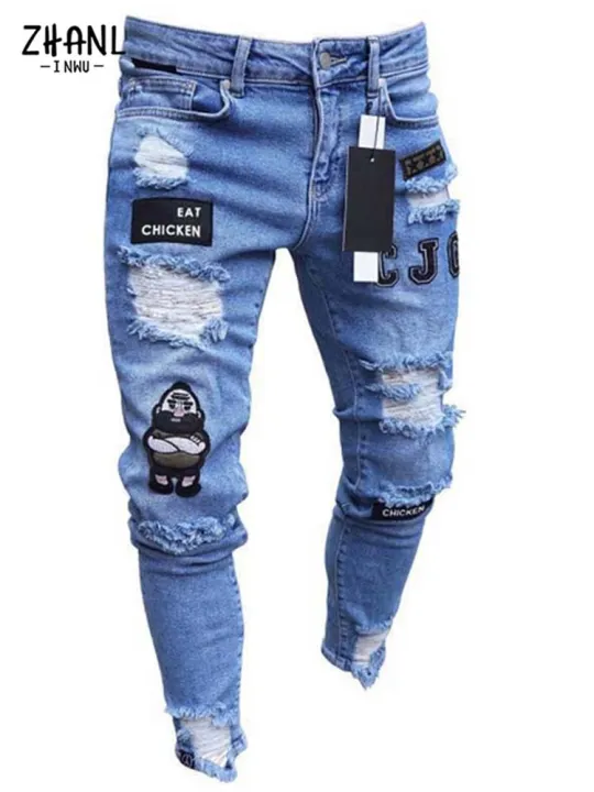 Mens%20Stretchy%20Ripped%20Skinny%20Embroidered%20Jeans%20Men's%20White%20Pants%20Destroyed%20Hole%20Slim%20Fit%20Denim%20High%20Quality%20Hip%20Hop%20Men%20trousers%20-%20Image%202