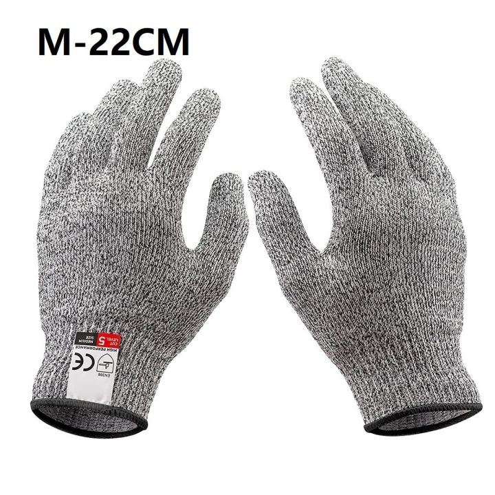 1 Pair Cut-Resistant Gloves Level 5 Protection Gloves For Kitchen Fish Slicing Meat Wood Carving Gardening Hand Protective Glove