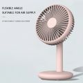 Portable Rechargeable Fan 1200mAh Battery Capacity Desktop Office Quiet Cooling Fans Low Noise for Home Office Camping Outdoor.