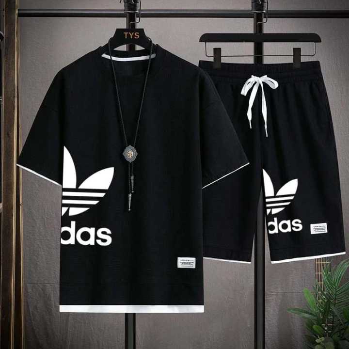 Black Printed Exclusive Summer Combo T-Shirt & Pant