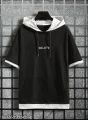 Half Sleeve Cotton Hoodie for Men - Hudi For Men - Hoodie For Men. 