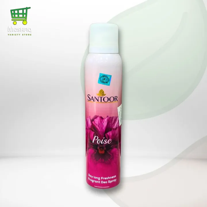 Santoor%20Poise%20Grace%20Gold%20Day%20Long%20Freshness%20Fragrant%20Deo%20Spray%20%20For%20Women%20150ml%20Indian%20Variant%20-%20Image%204