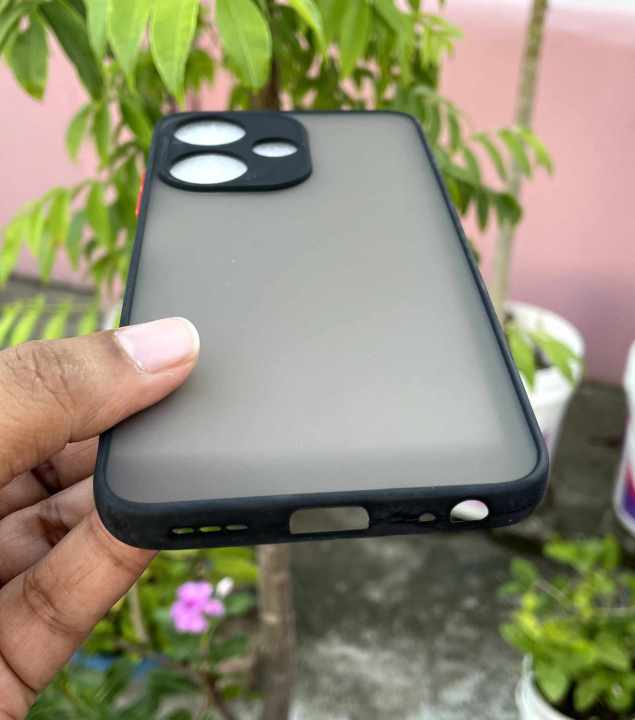 Camera%20Protection%20Bumper%20Phone%20Cases%20For%20Infinix%20Hot%2030i%20Matte%20Translucent%20Shockproof%20Back%20Cover%20-%20Image%205