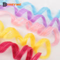 Colorful Hair Extensions Curly One Clip in Synthetic Long Hairpiece For Girls Women Kid Multi-colors Party Highlights Wig Piece. 