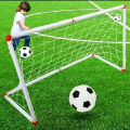 2 pcs Indoor Mini Folding Football Soccer Ball Goal Post Net.