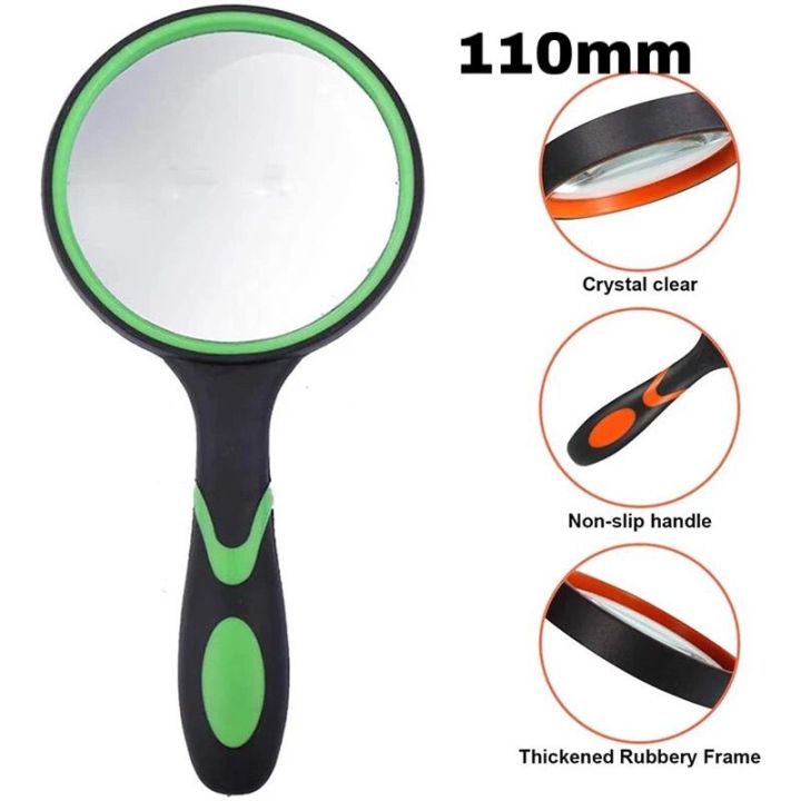 110mm%20Multiple%20Colors%20Handheld%20Plastic%20Magnifying%20Glass%20Reading%20Magnifying%20Glass%20-%20Image%205