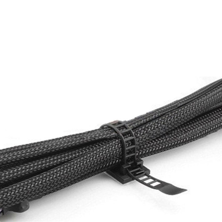 20Pcs%20Black%20Sticky%20Adjustable%20Wire%20Ties%20Cable%20Clips%20Clamp%20Plastic%20Self%20Adhesive%20Cable%20Ties%20Fix%20Holder%20Clips%20-%20Image%205