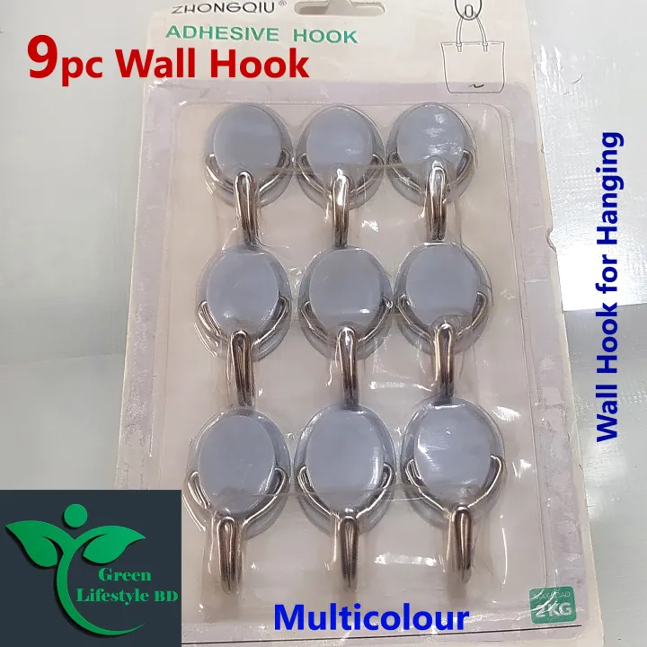 High%20quality%20strong%209%20pcs%20wall%20hook%20for%20hanging%20picture%20hangers%20wall%20hanger.%20Multicolor.%209%20pcs%20Wall%20Hook.%20-%20Image%204