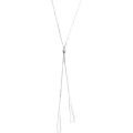 Geometric tassel necklace women's tide net red titanium steel clavicle chain 2021 new autumn and winter versatile sweater chain. 