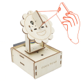 DIY Light Chasing Sensor Material Kits Fun Science Small Making Material Kit Teaching Experiment Model Durable Easy to Use 13 X 9.5 X 16cm.