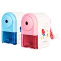 Deli Rotary Pencil Sharpener, Auto Feed Table Sharpener for Graphite & Colour Pencil, 8mm Cute, Simple Portable Easy Gripped Sharpener Machine for Gifting Kids, Safe Rotary Pencil Sharpeners. 