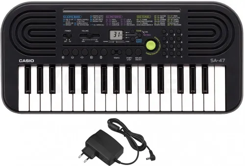 Casio%20SA-47%20Portable%20Musical%20Keyboard%20Piano%20-%20Black%20&%20Grey%20with%20Adapter%20-%20Image%202