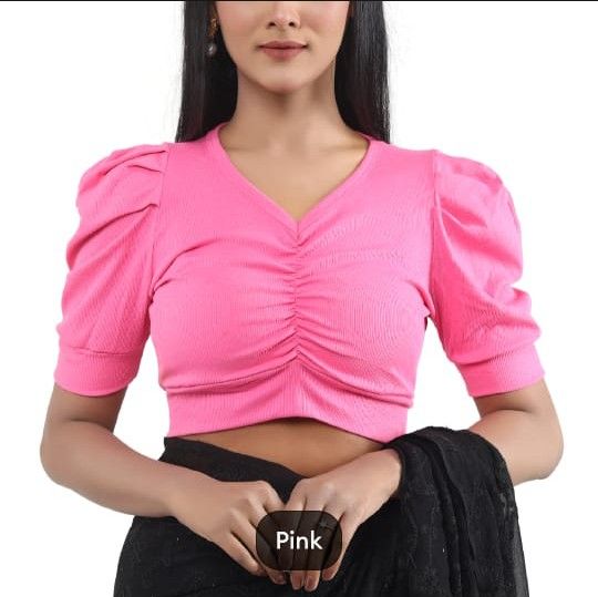 Cotton%20Half%20Body%20short%20Sleeve%20Crop%20Tops%20Blouse%20for%20Women%20-%20Image%206