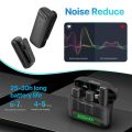 Ulanzi J12 Wireless Lavalier Microphone System Audio Video Voice Recording Mic for iPhone Or Android Mobile Phone Laptop PC Live.