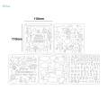 Craft Stencils Reusable Graffiti Template for Scrapbook Craft Projects Stamp. 