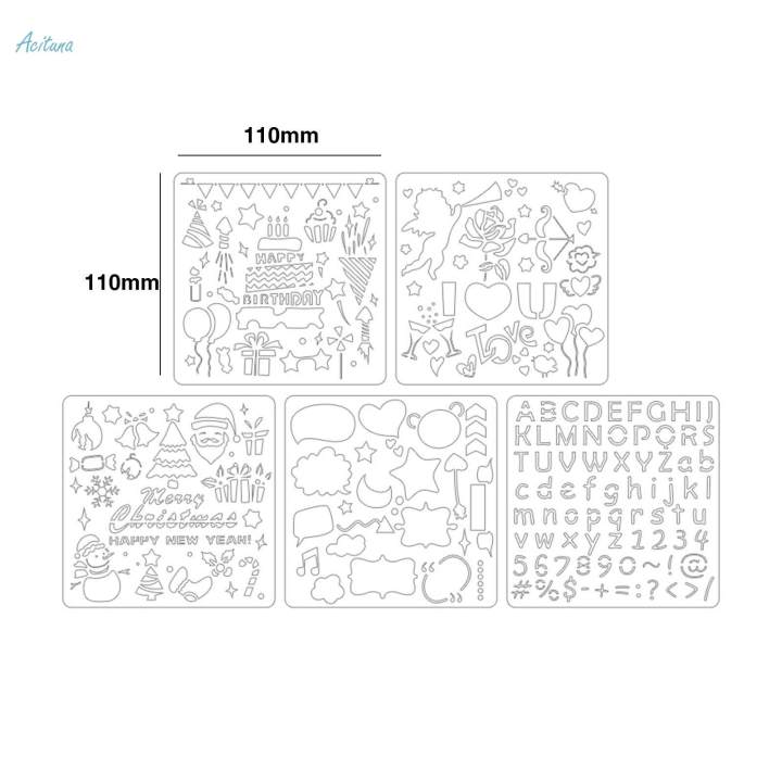 Craft%20Stencils%20Reusable%20Graffiti%20Template%20for%20Scrapbook%20Craft%20Projects%20Stamp%20-%20Image%209