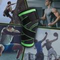 Yoomee 1 Pcs Compression Knee Sleeve Knee Brace for Men & Women Knee Support for Running, Crossfit, Basketball, Pain Relief, Meniscus Tear Arthritis Faster Recovery Adjustable Strap.