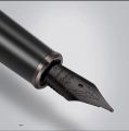 Jinhao 95 Series Metal Body Fountain Pen with Ink Refill Converter Matte Black, Fine Nib 0.5mm.