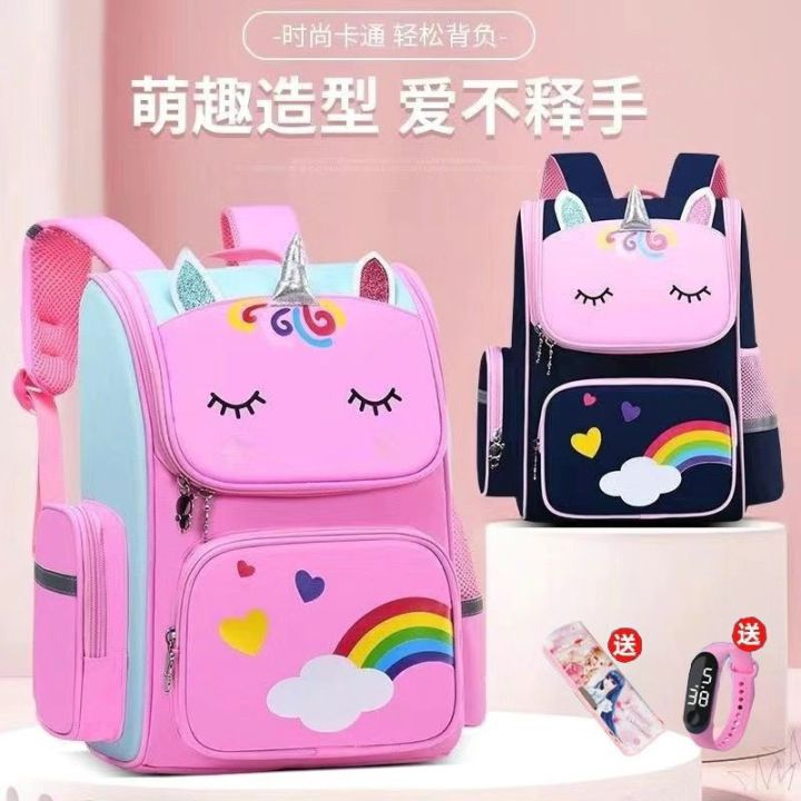 Schoolbag%20Pupils%20Princess%20Girl,%20Grade%206,%201234%206-12%20Children's%20Burden%20Alleviation%20Waterproof-Year-Old%20Backpack%20-%20Image%203