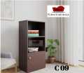 FurnitureShala 3-Shelf Bookcase With Adjustable Storage Shelves- Floor Standing Unit (3 feet by  16 inch  by 12 inches). 