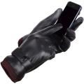 Fityle Men Winter Gloves PU Leather Windproof Touchscreen Texting Typing for Riding.