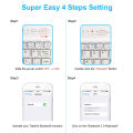 HXSJ 3-System Switch Multi-Language Universal Type Lapt-op Ipa-d Bt Keyboard Mouse Suit.