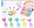Fruit Fork Mini Cartoon 10pcs/set kids Animal Cartoon Fruit Fork Sign Fruit Toothpick Bento Lunch Decor Kids Fruit Forks Picks Kid Bento Accessories Mini Cute Children Snack Cake Dessert Food Pick Toothpick Decor Animal Farm Fruit Fork Mini Cartoon Childr.