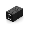 UGREEN 20390 RJ45 Network Keystone Jack Inline Coupler Female to Female 1pcs (Black)#NW114. 