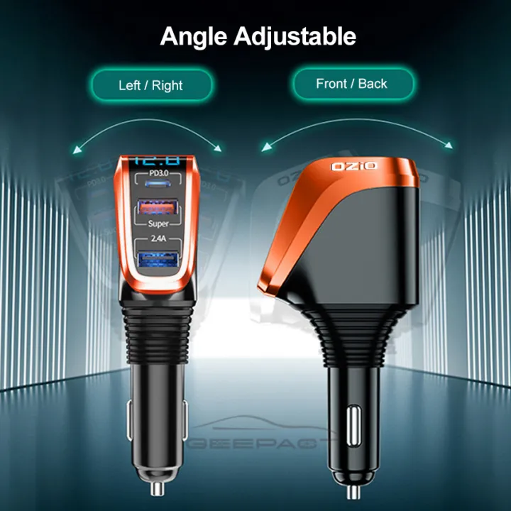 %E3%80%90FUPANG%E3%80%91Geepact%20Charge%203%20USB%20car%20fast%20charger%20ci-Garette%20lighter%20digital%20LED%20voltage%20display%20Super%20Charge%20power%20delivery%20Quick%20Charge%20support%2012v%2024V%20car%20-%20Image%203