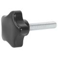 M8 x 40mm Screws Star head Wing screw Clamp knob handle black.