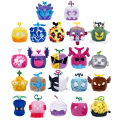 Rytanda Anime Game Blox Fruits Plush Toys Leopard Fox Pattern Box Stuffed Dolls Fruits Figure Peluche Christmas Gift For Kids.