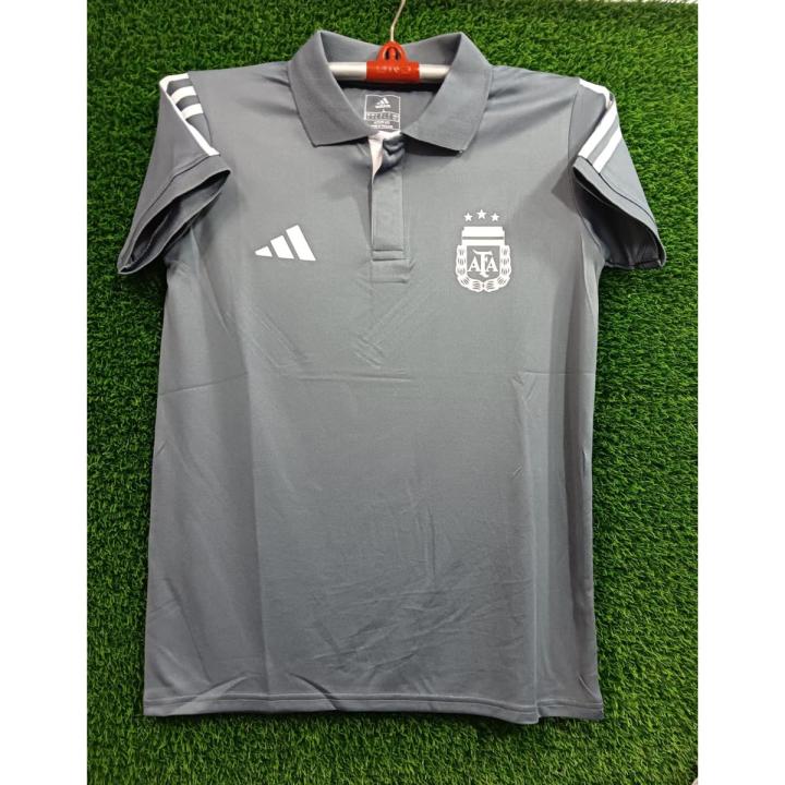Argentina Short Sleeve Collar Football Jersey - Authentic Apparel For Passionate Argentina Fans