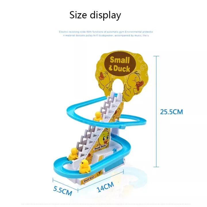 Duck%20Slide%20Toy%20Set,%20Funny%20Automatic%20Stair-Climbing%20Ducklings%20Cartoon%20Race%20Track%20Set%20with%20Lights%20and%20Music%20(Duck)%20-%20Baby%20Toys%20-%20Image%208