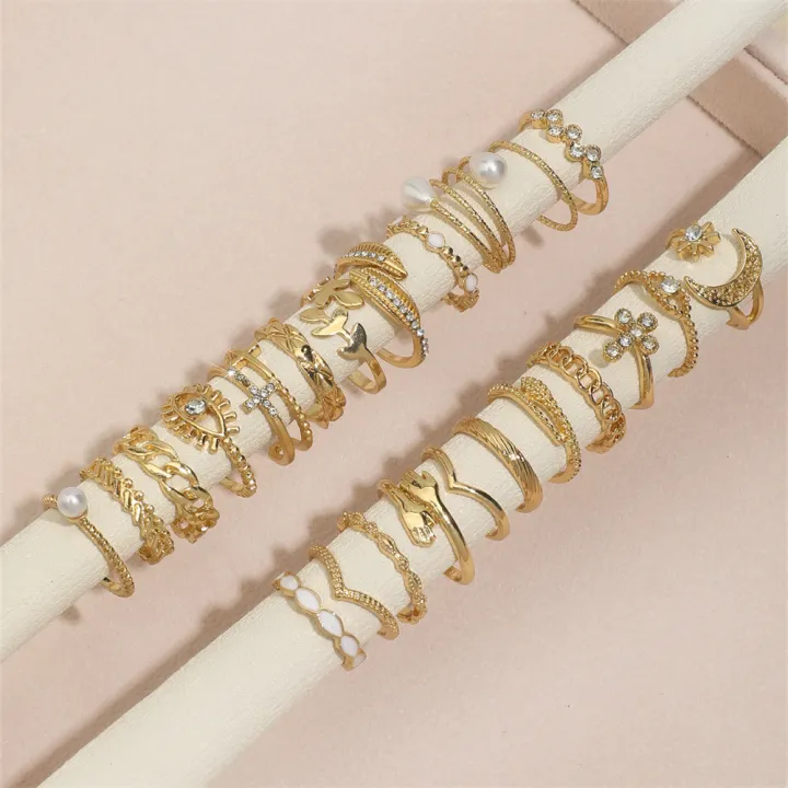 Bohemian%20Geometric%20Rings%20Set%20For%20Women%20Eye%20Cross%20Sun%20And%20Moon%20Leaf%20Charm%20Finger%20Ring%20Female%20Fashion%20Party%20Jewelry%20-%20Image%203