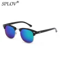 New Fashion  Semi Rimless Polarized Sunglasses Men Women Brand Designer Half Frame Sun Glasses Classic Oculos De Sol UV400. 