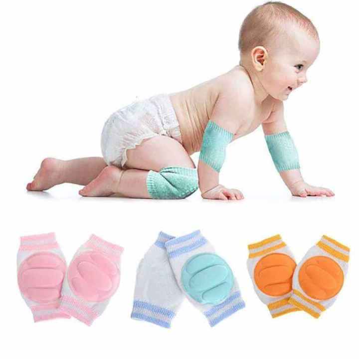 Baby Crawling Knee Pads Safety Elbow Cushion Knee Cap Infant Toddler Protector