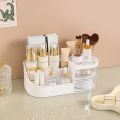 Cosmetic storage box, Desktop dressing table, Makeup mirror, Skincare storage rack, Lipstick sorting box.