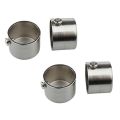 2 Pis Nickel Polished Curtain Pipe Cap For 1 Inch Pipe. 