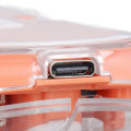 Bluetooth Wireless Mouse BT1 BT2 2.4GHz 3 Mode Silent Adjustable DPI Rechargeable Transparent Mouse for PC Laptop Tablet Orange. 