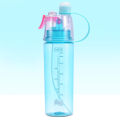 Sports bottle mist water bottle water bottle misting water bottle drink bottle water Spray Bottle Clear Scale 600ml Large Capacity Plastic for Sports Hiking Picnic.