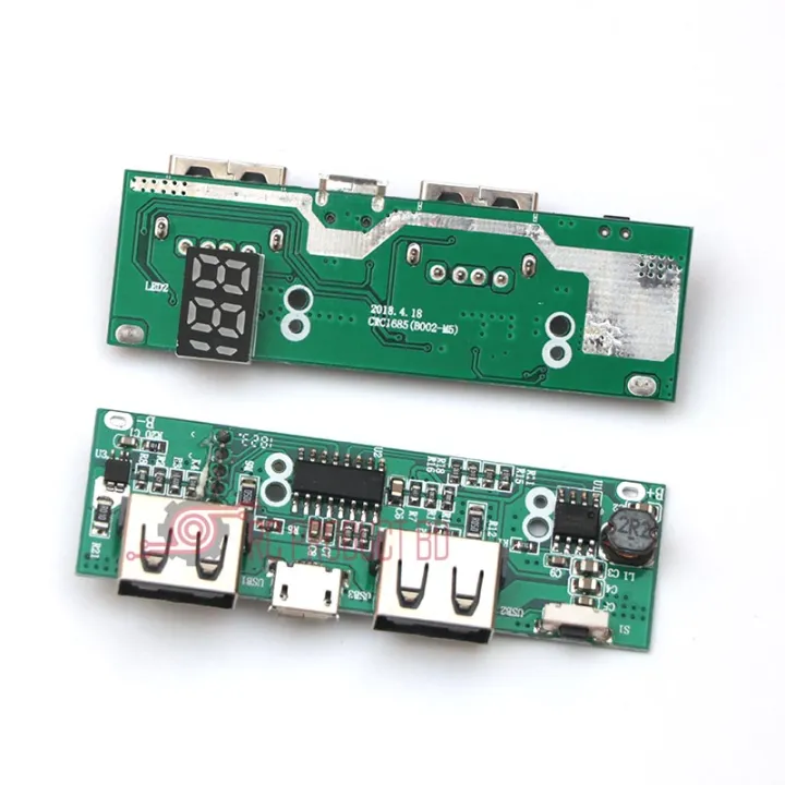 Fast charge Power bank circuit board with led display 5V 3A | Daraz.com.bd