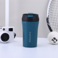 Double Drink Coffee Mug/Cup 400ml Portable Stainless Steel Travel Vacuum Insulated with straw Lid. 