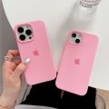 For Iphone 14 / Iphone 14 Plus / Iphone 14 Pro / Iphone 14 Pro Max Luxury Silicone Protect Back Cover Soft Case - Camera (Pink Colour). 