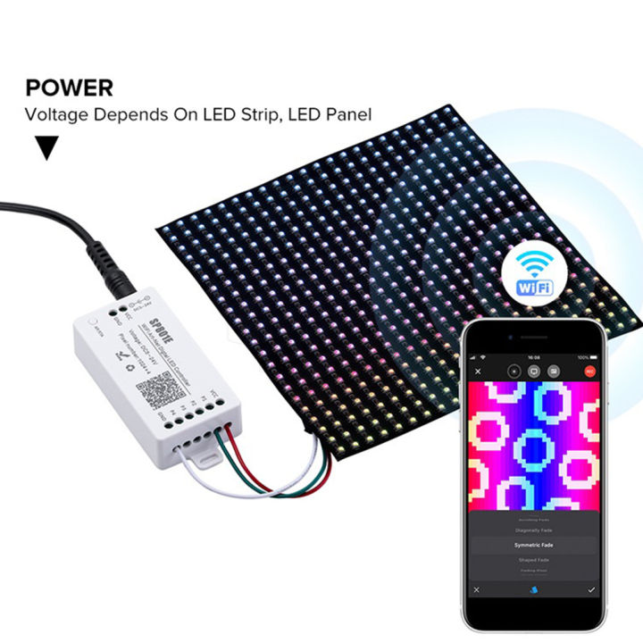 SP801E%20Wifi%20Art-Net%20LED%20Controller%20LED%20Matrix%20Panel%20Module%20WS2812B%20WS2811%20Light%20Strip%20Wireless%20Control%20DC5-24V%20-%20Image%206