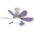 Ceiling Fan Light 30W Low Profile Ceiling Fans 86V-265V Decorative Ceiling Fanlight 3 Fan Speeds for Living Room Kitchen. 
