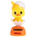 Solar Powered Chicken Dancing Toy Animal Chick Doll Flip Flap Car Dashboard Ornament Home Desk Window Decor. 