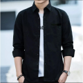 BLACK Men's Casual Full Sleeve Shirt for Men. 