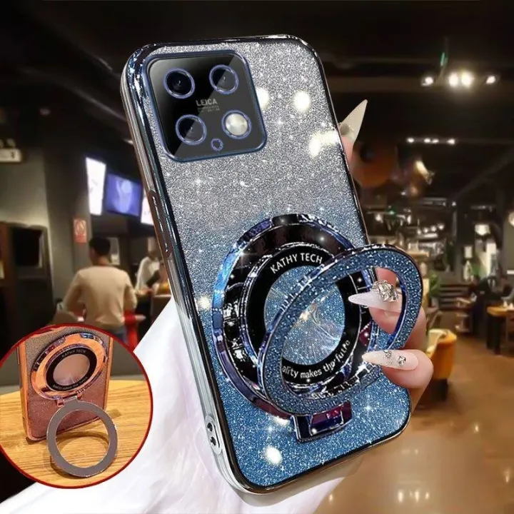 Phone%20case%20For%20Xiaomi%2014%20/%2014%20Ultra%20Back%20cover%20with%20Stand%20Holder%20Luxury%20Shiny%20Gradient%20Plating%20Glitter%20Girls%20Slim%20Phone%20Case%20Clear%20Soft%20Silicone%20Protective%20Cases%20Pouch%20Women%20-%20Image%209